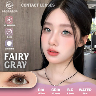 Lens Mắt Kính Áp Tròng Xám Ngọc Fairy Gray -[ Phiên Bản Mới 14.5mm ]