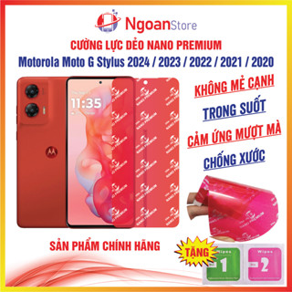 Cường lực dẻo Nano cho Motorola Moto G Stylus 2024 / 2023 / 2022 / 2021 / 2020 chống xước vỡ bảo vệ màn hình-Ngoan Store