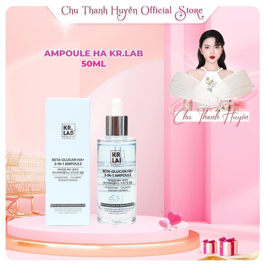(C353) SERUM dưỡng ẩm AMPOULE BETA GLUCAN HA+ KRLAB 50ML  Dưỡng Ẩm Da Làm Đẹp Da_Chu Thanh Huyền
