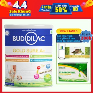Sữa Buddilac Gold Sure - Xương chắc khỏe, phòng ngừa loãng xương cho người lớn Lon 900g