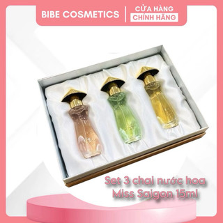   HOẢ TỐC SỈ  Bộ sưu tập nước hoa Miss Saigon The Essencce 15mlx3 chai thích hợp biếu tặng làm quà - chính hãng sỉ đại lý 