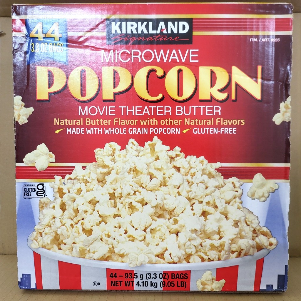 HSD 30/10/2026 --THÙNG (KIRKLAND 44 gói x 93.5g) BẮP NỔ BƠ (BỎNG NGÔ) BẰNG LÒ VI SÓNG Microwave Popc