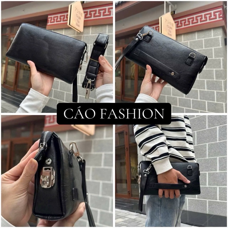 ví da cầm tay Nam hàng siêu cấp FULBOX với thiết kế trẻ trung ,thanh lịch và sang trọng.đi tiệc,đi chưoi, sự kiện TM1350