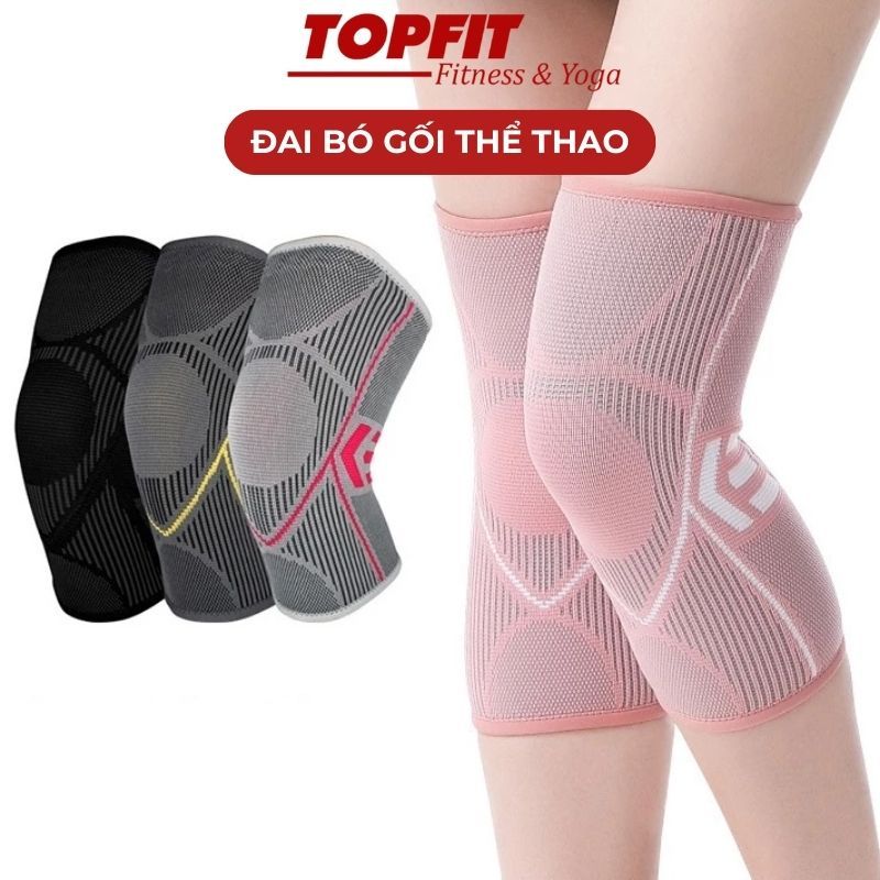 Đai Bó Gối Thể Thao TOPBODY Bảo Vệ Khớp Gối Tập Yoga, Gym, Bóng Chuyền, Bóng Đá, Chạy Bộ-DADOI03