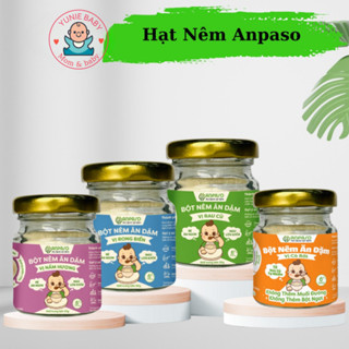 Hạt Nêm Cho Bé Ăn Dặm Anpaso - Bột Nêm Vị Rau Củ Nấm Hương Măng Tây Rong Biển 60g