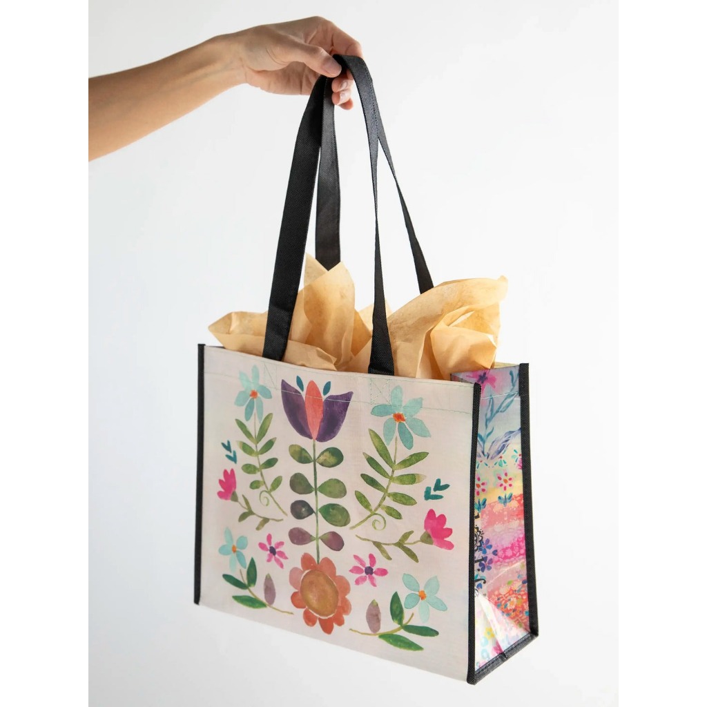 Set 3 Túi quà tặng Happy - Cream Folk Flower