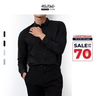 Áo Sơ Mi Tay Dài Nam Trơn Form Fitted - Routine 10F22SHL042C