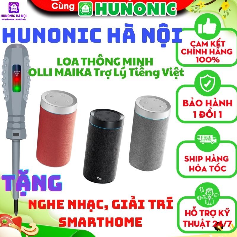 Loa Thông Minh Olli Maika, Trợ Lý Tiếng Việt, Nghe Nhạc,Giải Trí,Đọc Báo, Điều Khiển Nhà Thông Minh