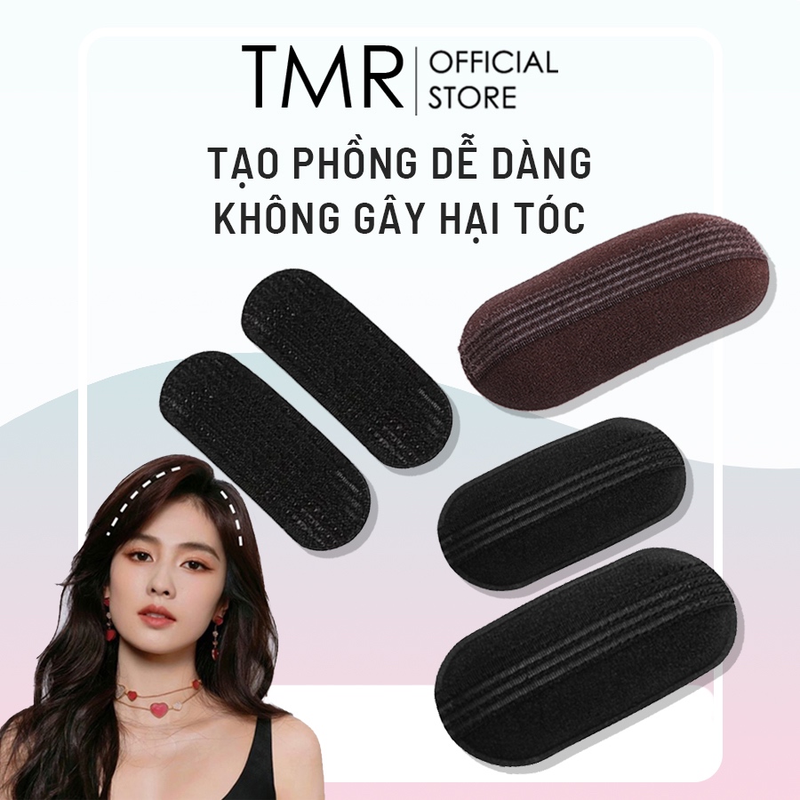 Kẹp phồng tóc đệm tạo phồng chân tóc TMR thời trang tiện lợi loại thường / xốp
