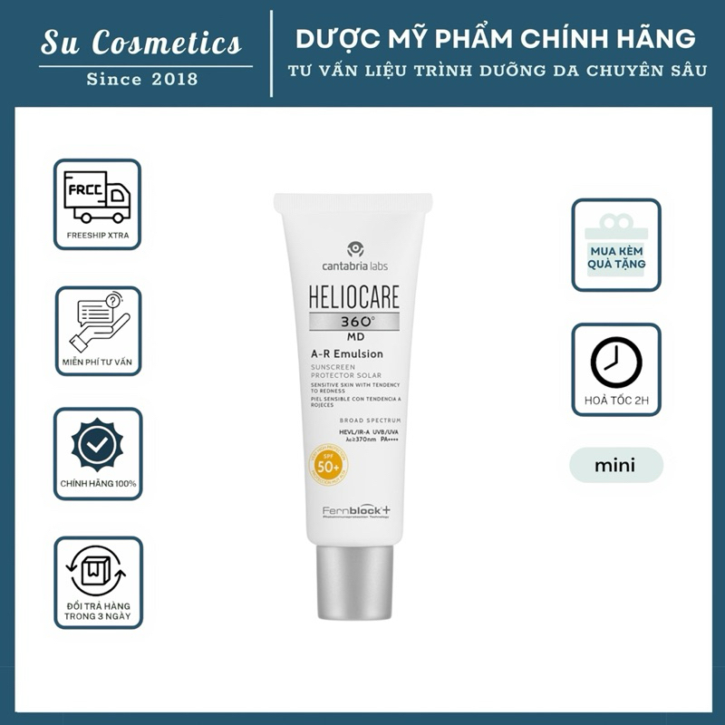 Kem Chống Nắng Heliocare A-R Emulsion SPF 50 PA++++ mini