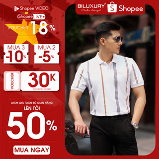 Áo Polo Nam Biluxury Polo Nam Sọc  Áo Polo Biluxury 7APCH024 phong cách trẻ trung năng động