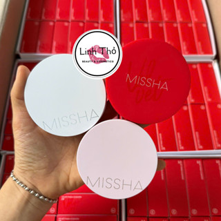 Phấn Nước Kềm dầu Cushion Missha Đỏ Velvet Finish - Cover Lasting - Moist Up Cushion SPF50+ PA+++