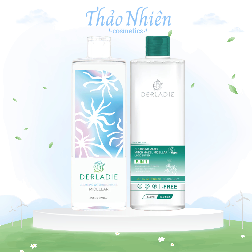 Nước Tẩy Trang Derladie Cleansing Water Witch Hazel