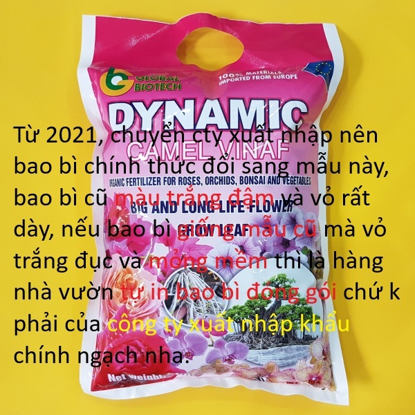 1KG Phân gà nhật viên nén Dynamic - Phân gà Hữu Cơ nguyên liệu nhập khẩu Nhật Bản chậm tan