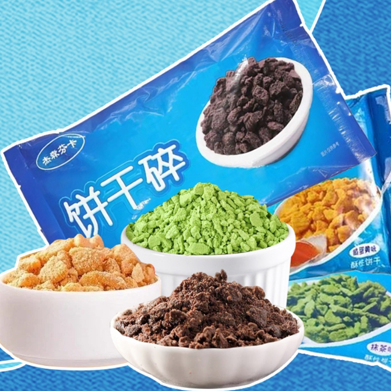  Vụn bánh Oreo   Trứng Muối   Matcha 400gr 24 gói thùng  
