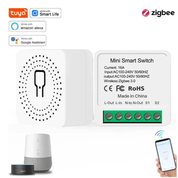 Công tắc thông minh Mini Tuya Wifi 10A - 16A