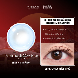 Kính áp tròng VIVIMOON LENS cận trong suốt 6 tháng cho mắt thở giá 1 chiếc