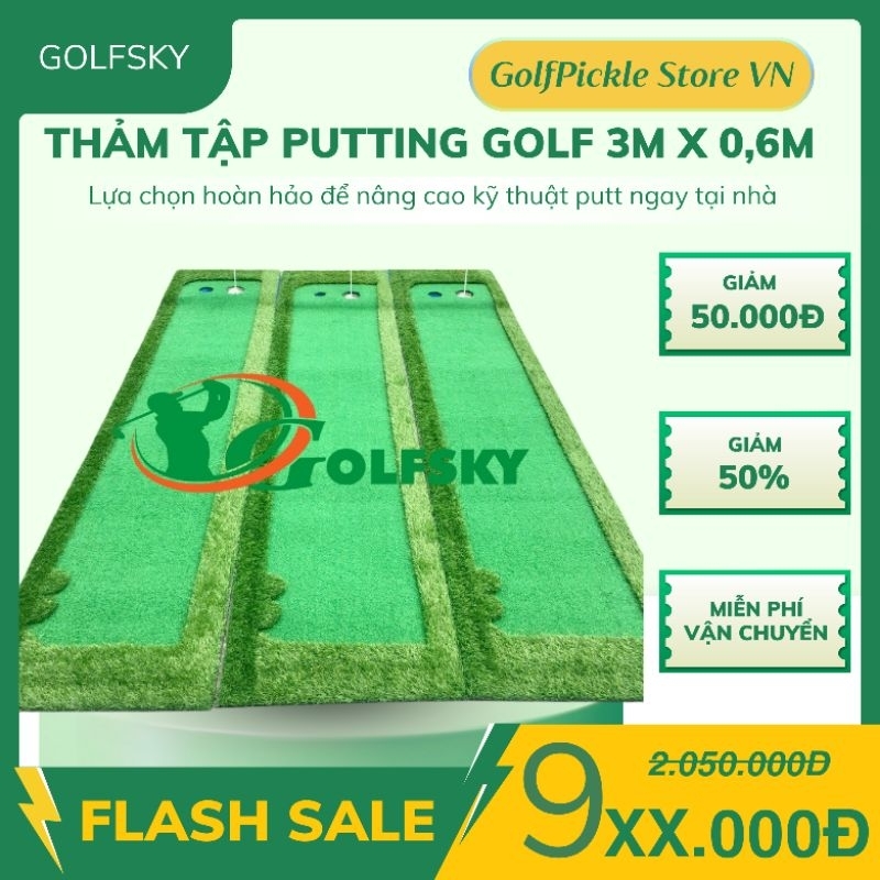 THẢM PUTTING GOLFSKY – LUYỆN PUTT CHUẨN PRO NGAY TẠI NHÀ