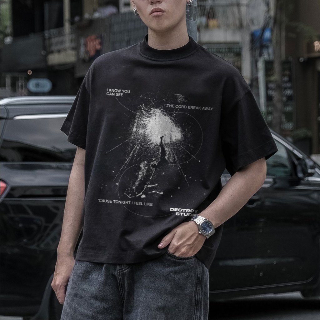 Áo Thun Local Brand DESTROY STUDIO Deftones - Áo Thun Boxy Form Rộng Unisex 250Gsm Cotton | BigBuy360 - bigbuy360.vn