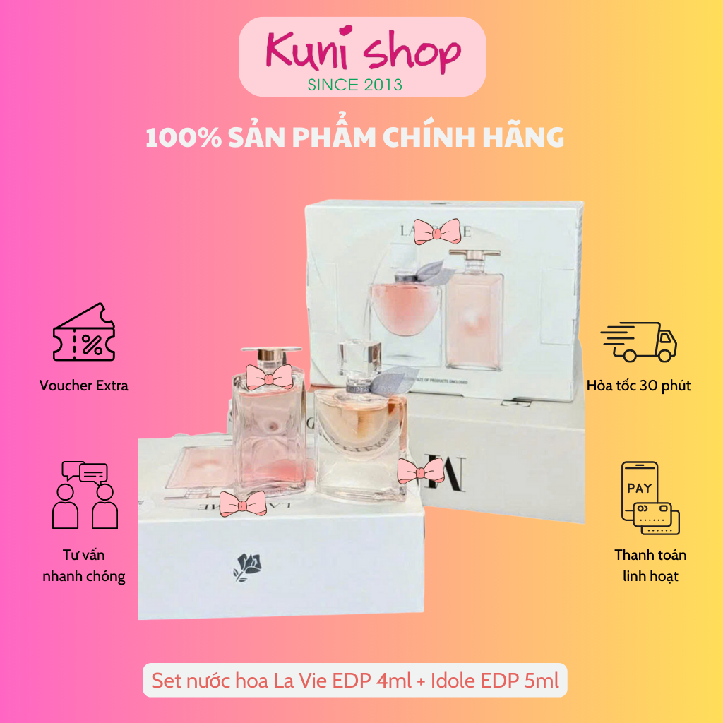 Set nước hoa La Vie EDP 4ml + Idole EDP 5ml