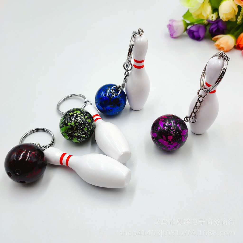 Set 2 [Móc Khóa Bowling] Phụ Kiện Mini Cute - Quà Tặng Độc Lạ - Móc Treo Chìa Khóa, Balo, Túi Xách