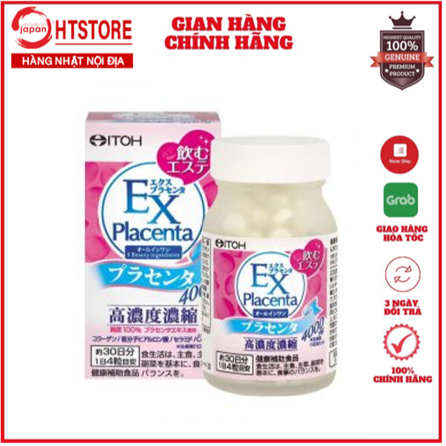 Viên uống collagen nhau thai cừu Itoh EX Placenta Nhật Bản