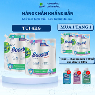 [MUA 1 TẶNG 1] Nước Giặt Xả Booster Premier Máy Giặt Cửa Ngang, Cửa Trên Quần Áo Thơm Lâu, Bền màu