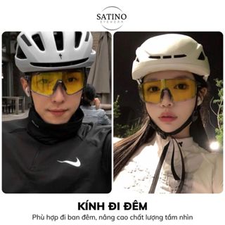 Kính đi đêm ngày mắt kính SATINO kính râm đổi màu chống uv chói đèn xe đi đường chống cát bụi hơi nước bảo vệ mắt F1