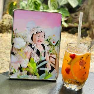  Khung ảnh tráng gương để bàn gỗ Meka 13x18 15x21 20x30 4k HD bo viền in hình theo yêu cầu cho bé cá nhân gia đình 