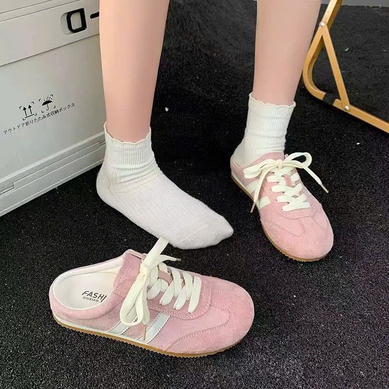 Sục nữ 2 sọc  da lộn QCCC đế 1cm siêu nhẹ êm MIRA