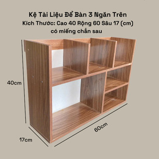 Kệ Sách Để Bàn Mini 6 Ngăn Gỗ MDF
