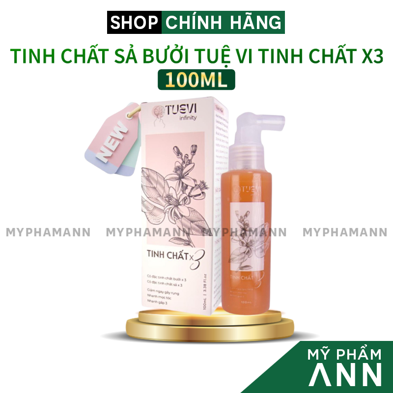 Tinh Chất Sả Bưởi Tuệ Vi Tinh Chất X3 100ml - Hỗ Trợ Mọc Tóc Hàng Chính Hãng