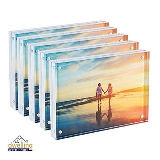  Khung ảnh để bàn dán tường nam châm trang trí bảo vệ trưng bày ảnh photocard deco .Mica 
