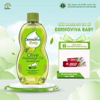 Dầu Massage Em Bé DermoViVa Baby 200ml Chiết Xuất Từ Oliu Giúp Chăm Sóc Cơ Thể A1