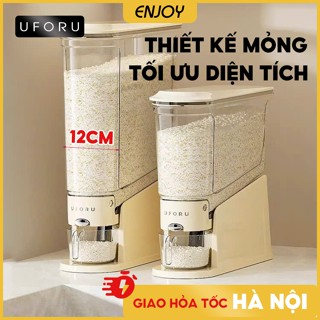 Thùng gạo thông minh UFORU sức chứa lớn thiết kế tối ưu không gian nắp kín chống ẩm côn trùng - EJ726