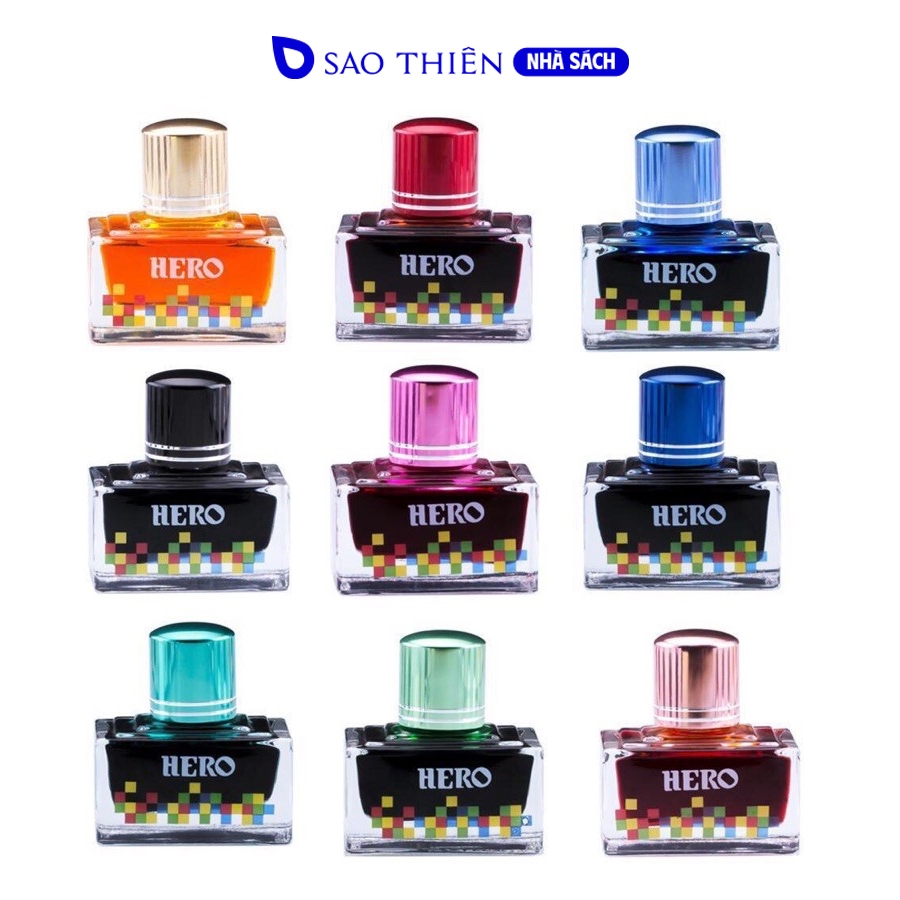 Mực Hero 40ml Cao Cấp không lắng cặn mực bút máy