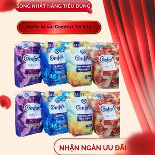  Nước xả vải Comfort Hương Nước hoa thiên nhiên túi 3,1L 