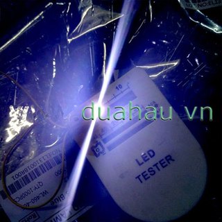 [100 bóng led] Led lùn 5mm bóng trong - màu Trắng