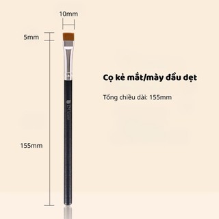 Cọ Kẻ Mắt & Kẻ Mày DUcare Màu Đen – Đầu Vát Tán Nét Chuẩn