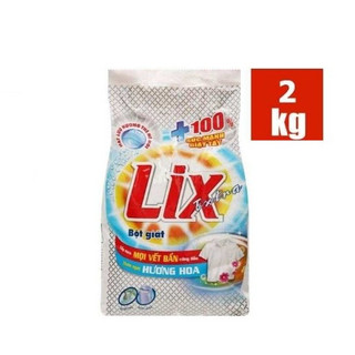   CHÍNH HÃNG   Bột giặt LIX extra HƯƠNG HOA 2kg sáng bóng đánh bay mọi viết bẩn 