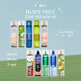BODY MIST HỢP MÙA HÈ - Xịt thơm cơ thể hương nước hoa thanh mát, dịu nhẹ phù hợp cho mùa hè