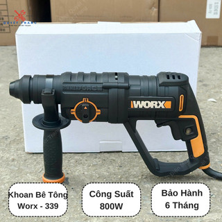  Máy Khoan Bê Tông Điện WORX WR339 3 Chức Năng Công Suất 800W Không Kèm Hộp Bảo Hành 6 Tháng Điện Máy Quyết Trang 