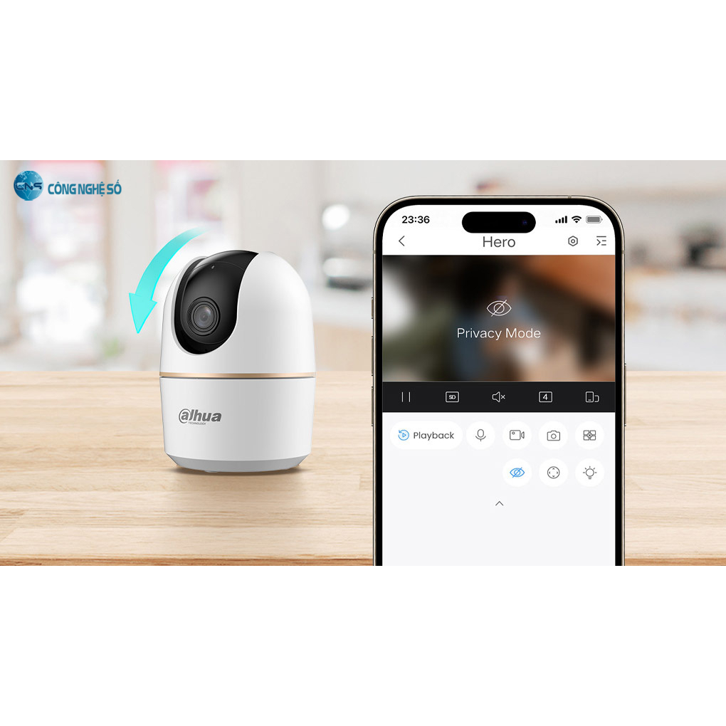 Camera Wifi  A5W 3K 5MP KBVISION - Xoay 360 Độ - Đàm Thoại 2 Chiều - Kết nối nhanh bằng Bluetooth - 