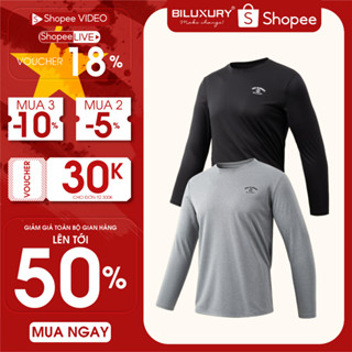 Combo Áo Giữ Nhiệt Nam Thiết Kế, Áo Thun Giữ Nhiệt 8ATOB401 - 7ATOT301 - 8ATOT403 Biluxury Áo Phông Dài Tay co giãn