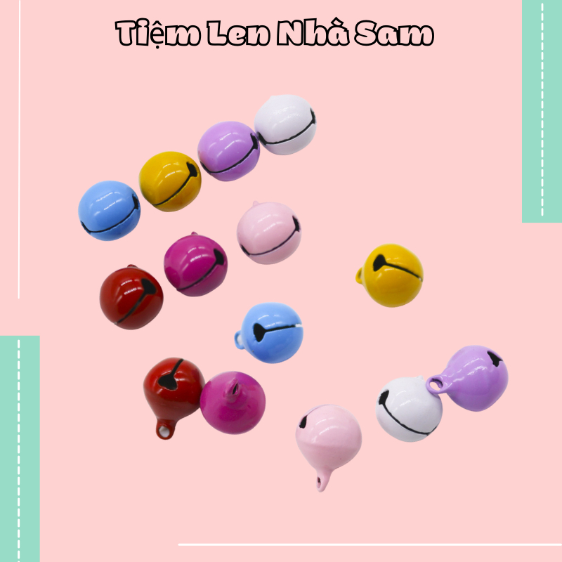 10 quả Chuông Handmade 10mm, 12mm - Phụ kiện trang trí móc khóa len (10 quả) - Tiệm len nhà Sam