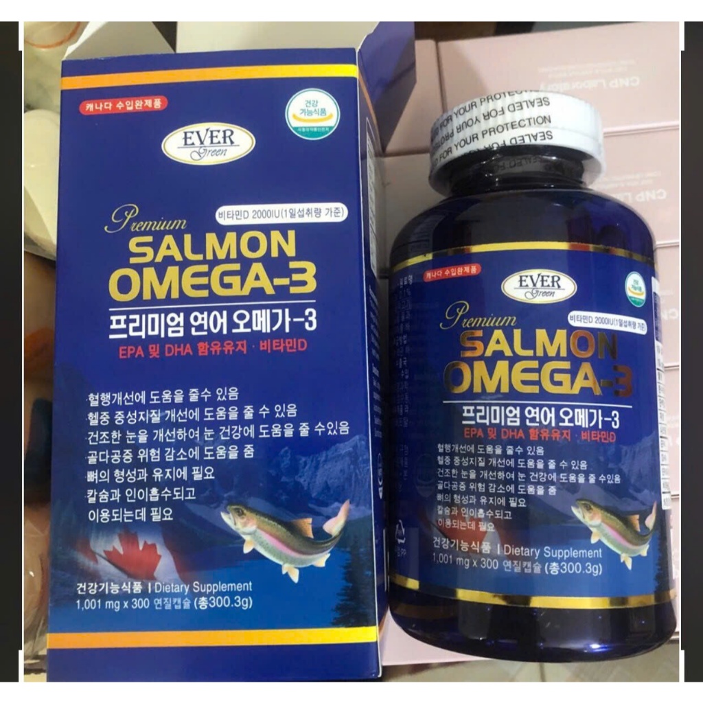 Viên uống dầu cá hồi Evergreen Premium Salmon Omega-3