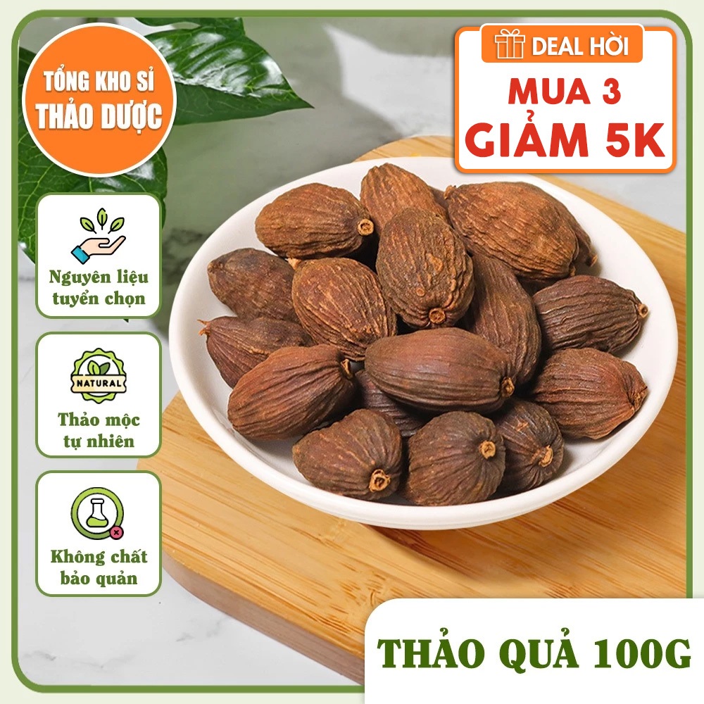Thảo quả khô Tây Bắc 100g, qủa to, thơm, gia vị nấu phở, mai quế lộ, lạp xương, gà ủ muối