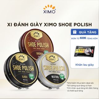 Xi đánh giày XIMO Shoe Polish dạng sáp, Làm bóng, Không màu,  Màu đen, Màu nâu cho đồ da XXI08 50ml