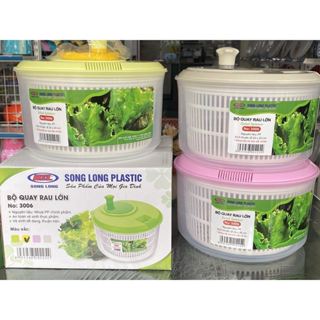 #Rẻ cực kỳ# Rổ quay rau Song Long, Việt nhật- Rổ quay vắt rau sống loại to cứng cáp làm từ nhựa nguyên sinh sạch ko mùi