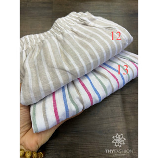   MỚI  QUẦN NỮ BAGGY SỌC LINEN_ chất linen   hàng vải xí nghiệp dư  